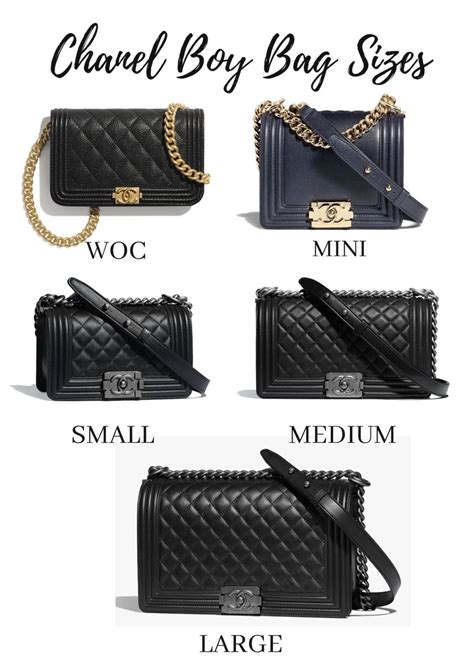 chanel boy bag sizes and prices|boys Chanel size guide.